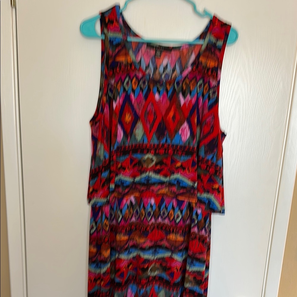 Fever Multicolor Geometric Maxi Dress